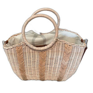 Nordstrom Wicker Shoulder bag Tote Handbag with shoulder strap- NEW with tags